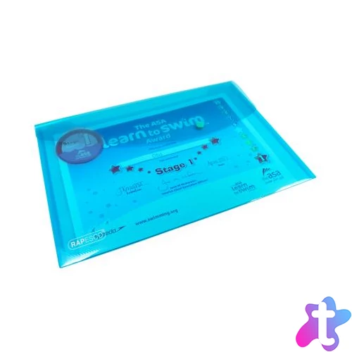 Irattartó tasak, A4+, PP, patentos, RAPESCO "Eco", vegyes csillogó színek