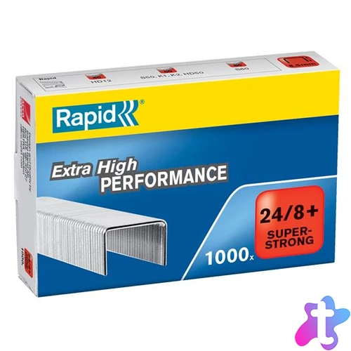 Tűzőkapocs, 24/8+, horganyzott, RAPID "Superstrong"