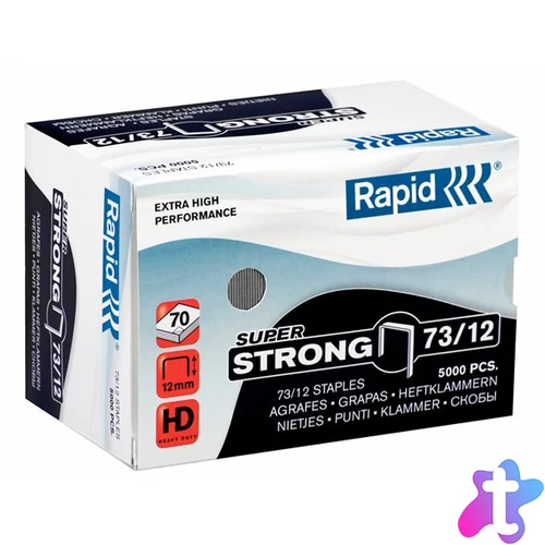Tűzőkapocs, 73/12, horganyzott, RAPID "Superstrong"