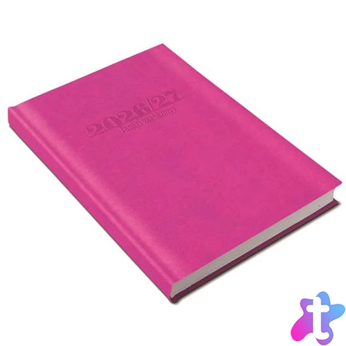 Tanári zsebkönyv, heti, 2026/2027 tanév, REALSYSTEM, pink