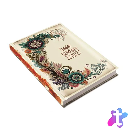 Tanári zsebkönyv, heti, 2026/2027 tanév, REALSYSTEM, akvarell