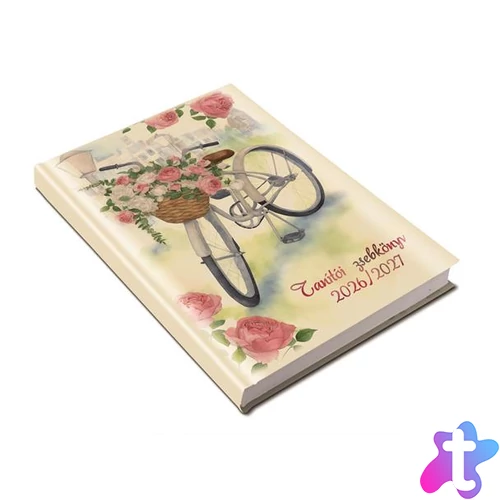 Tanítói zsebkönyv, heti, 2026/2027 tanév, REALSYSTEM, bicikli