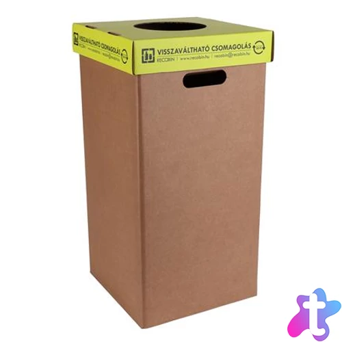 Szelektív hulladékgyűjtő, betétdíjas palackoknak, 50 l, RECOBIN "Office"
