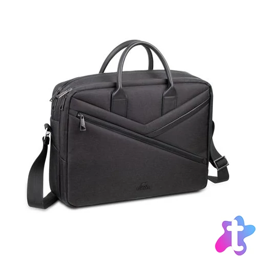 Notebook táska, 15,6" RIVACASE "Clark ECO 8134", fekete