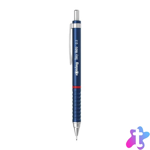 Nyomósirón, 0,5 mm, ROTRING "Tikky Retro", kék