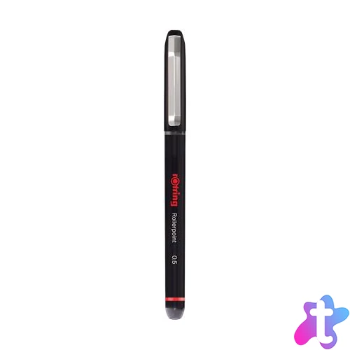 Rollertoll, 0,5 mm, kupakos, ROTRING "Rollerpoint", fekete