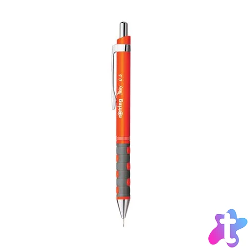 Nyomósirón, 0,5 mm, ROTRING "Tikky", neonnarancs