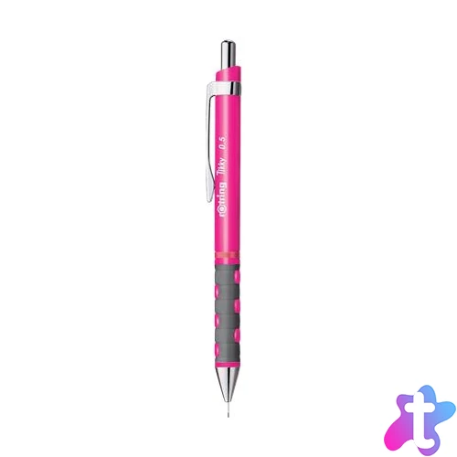 Nyomósirón, 0,5 mm, ROTRING "Tikky", neonpink