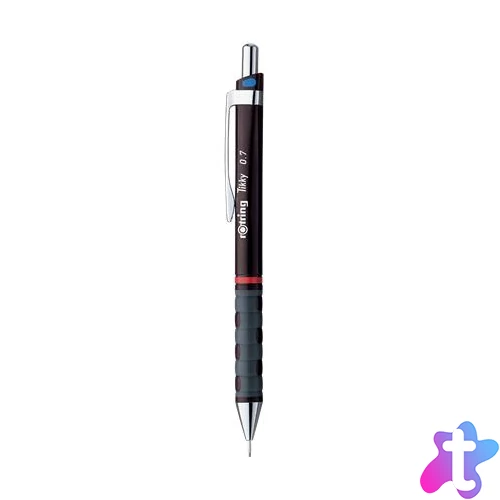 Nyomósirón, 0,7 mm, ROTRING "Tikky T", bordó