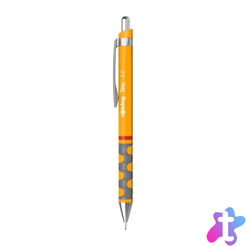 Nyomósirón, 0,5 mm, ROTRING "Tikky", narancssárga