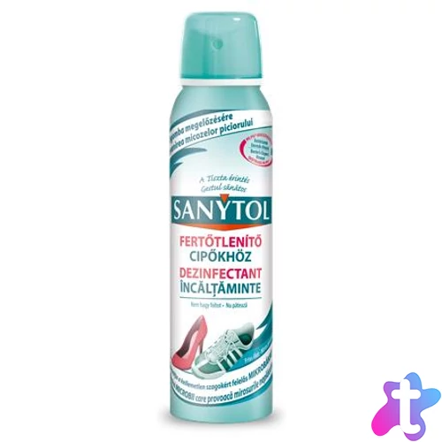 Fertőtlenítő spray, 150 ml, SANYTOL, cipőkhöz
