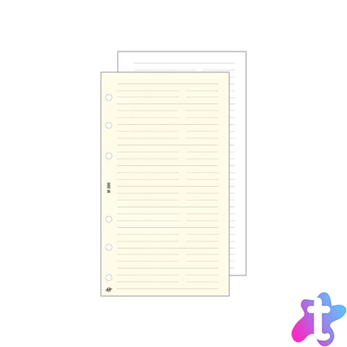 Kalendárium betét, telefon bianco, "M", SATURNUS, fehér