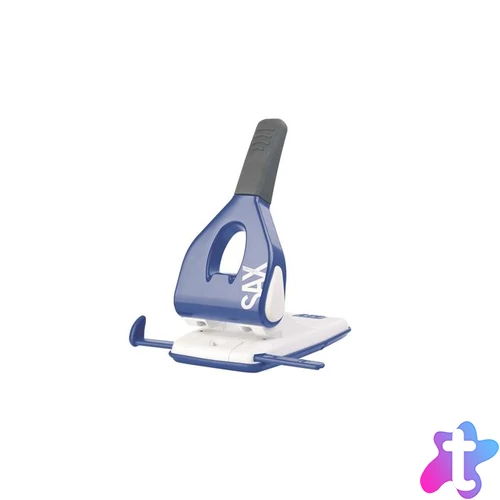 Lyukasztó, nagyteljesítményű, kétlyukú, 65 lap, SAX "Design 618", kék