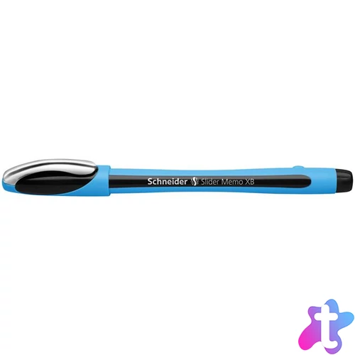 Golyóstoll, 0,7 mm, kupakos, SCHNEIDER "Slider Memo XB", fekete