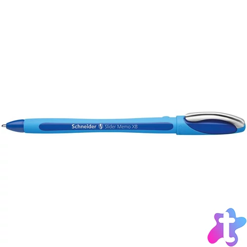 Golyóstoll, 0,7 mm, kupakos, SCHNEIDER "Slider Memo XB", kék