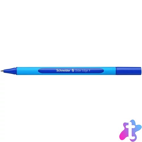 Golyóstoll, 0,3 mm, kupakos, SCHNEIDER "Slider Edge F", kék
