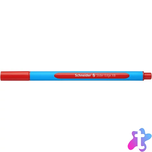 Golyóstoll, 0,7 mm, kupakos, SCHNEIDER "Slider Edge XB", piros