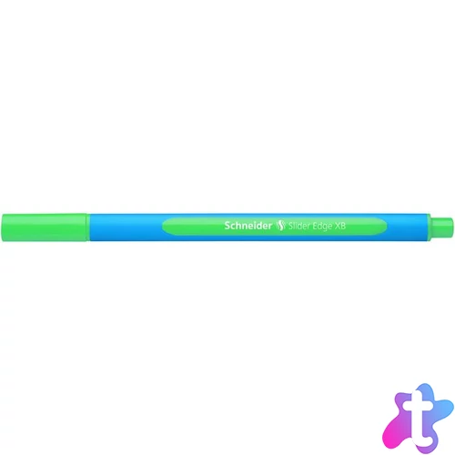 Golyóstoll, 0,7 mm, kupakos, SCHNEIDER "Slider Edge XB", zöld