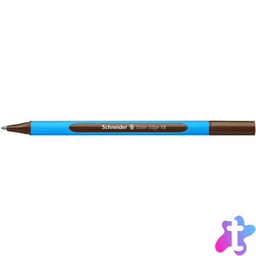 Golyóstoll, 0,7 mm, kupakos, SCHNEIDER "Slider Edge XB", barna