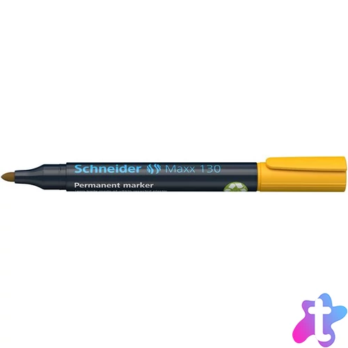 Alkoholos marker, 1-3 mm, kúpos, SCHNEIDER "Maxx 130", sárga