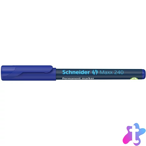 Alkoholos marker, 1-2 mm, kúpos, SCHNEIDER "Maxx 240", kék