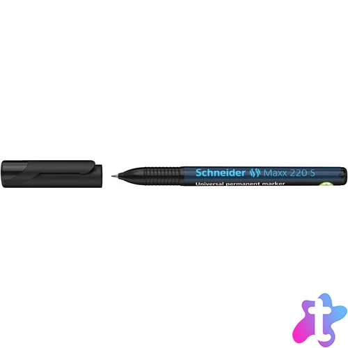 Alkoholos marker, OHP, 0,4 mm, SCHNEIDER "Maxx 220 S", fekete
