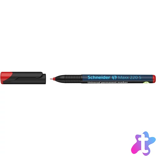 Alkoholos marker, OHP, 0,4 mm, SCHNEIDER "Maxx 220 S", piros