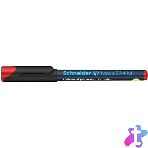 Alkoholos marker, OHP, 1 mm, SCHNEIDER "Maxx 224 M", piros