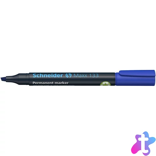 Alkoholos marker, 1-4 mm, vágott, SCHNEIDER "Maxx 133", kék