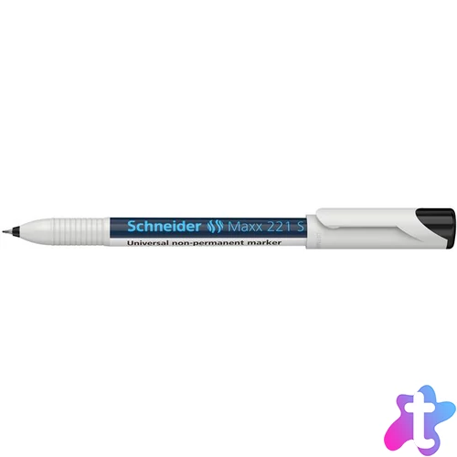 Alkoholmentes marker, OHP, 0,4 mm, SCHNEIDER "Maxx 221 S", fekete