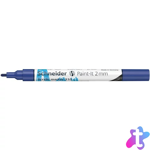 Dekormarker, akril, 2 mm, SCHNEIDER "Paint-It 310", kék