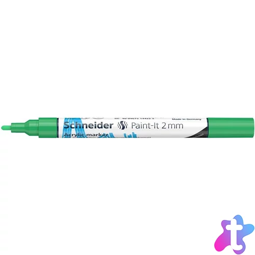 Dekormarker, akril, 2 mm, SCHNEIDER "Paint-It 310", zöld