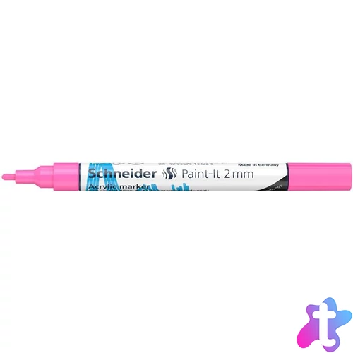 Dekormarker, akril, 2 mm, SCHNEIDER "Paint-It 310", rózsaszín