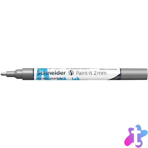 Dekormarker, akril, 2 mm, SCHNEIDER "Paint-It 310", ezüst