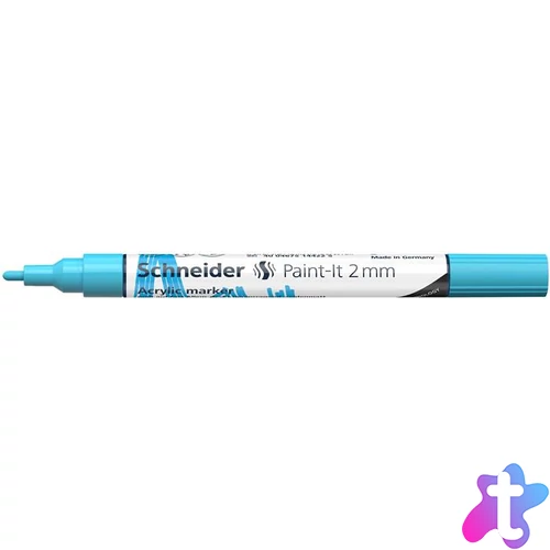 Dekormarker, akril, 2 mm, SCHNEIDER "Paint-It 310", pasztellkék