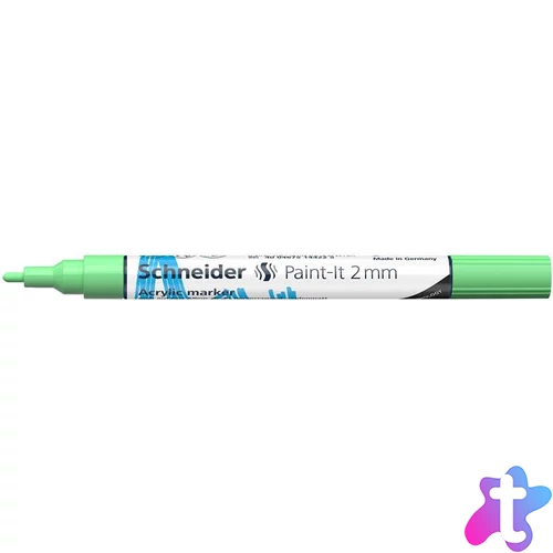 Dekormarker, akril, 2 mm, SCHNEIDER "Paint-It 310", pasztellzöld