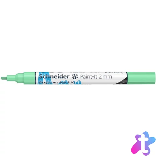Dekormarker, akril, 2 mm, SCHNEIDER "Paint-It 310", pasztellzöld