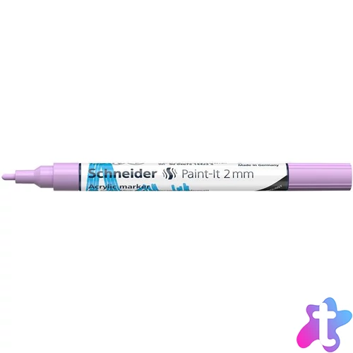 Dekormarker, akril, 2 mm, SCHNEIDER "Paint-It 310", pasztell-lila