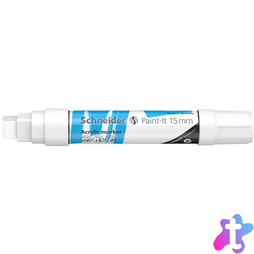 Dekormarker, akril, 15 mm, SCHNEIDER "Paint-It 330", fehér