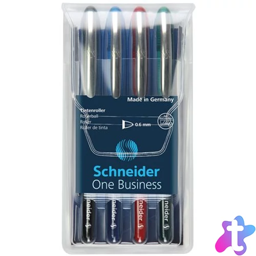 Rollertoll készlet, 0,6 mm, "SCHNEIDER "One Business", 4 szín