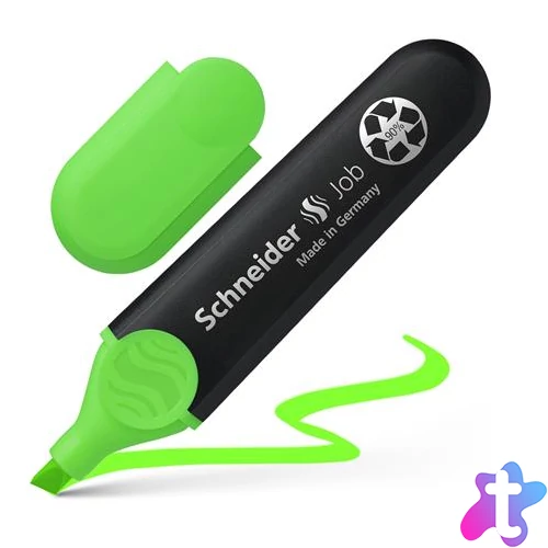 Szövegkiemelő, 1-5 mm, SCHNEIDER "Job 150", zöld