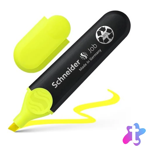 Szövegkiemelő, 1-5 mm, SCHNEIDER "Job 150", sárga