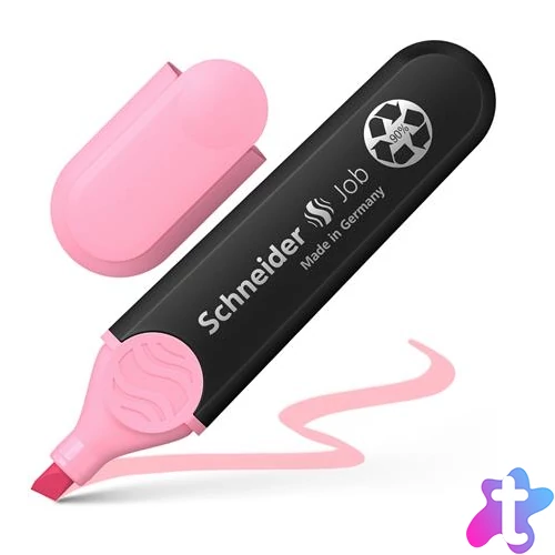 Szövegkiemelő, 1-5 mm, SCHNEIDER "Job Pastel", világos rózsaszín