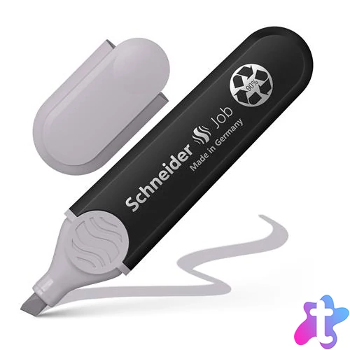 Szövegkiemelő, 1-5 mm, SCHNEIDER "Job Pastel", szürke