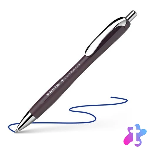 Golyóstoll, 0,7 mm, nyomógombos, SCHNEIDER "Slider Rave XB", szilva lila