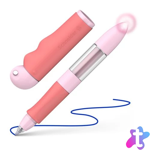 Rollertoll, írástanuló, patronos, M-es, SCHNEIDER "Base Senso", rózsaszín-piros