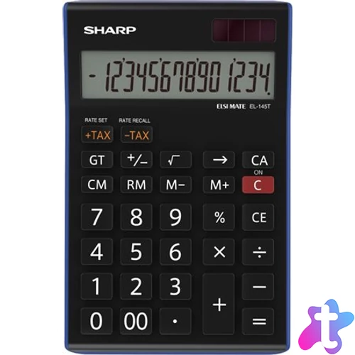 Számológép, asztali, 14 számjegy, SHARP "EL-145TBL"