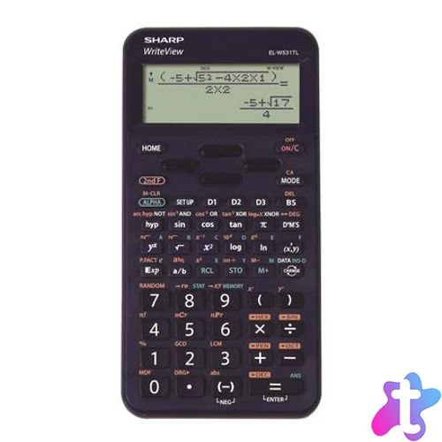 Számológép, tudományos, 420 funkció, SHARP "EL-W531TL", kék