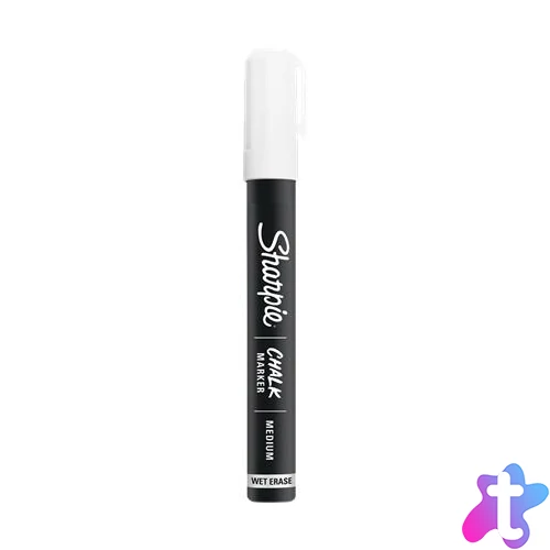 Krétamarker, 2 mm, SHARPIE "Chalk", fehér