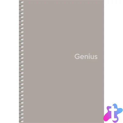 Spirálfüzet, A5, kockás, 80 lap, PP borító, SHKOLYARYK "Genius", vegyes